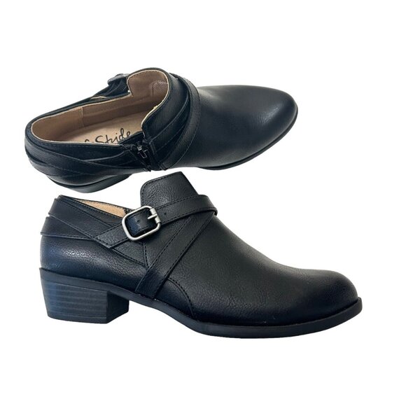 LifeStride Velocity 2.0 Adley Women Black Faux Leather Ankle Booties SZ 6.5M - Picture 2 of 13